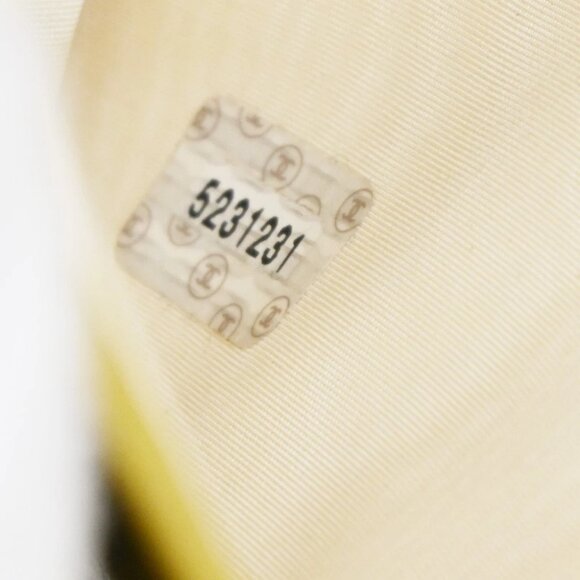 CHANEL CC Bifold Compact Wallet Grained Calfskin Leather Yellow Vintage 66KB511 - Picture 14 of 14